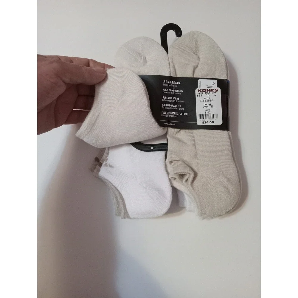 Adidas‎ No Showsocks 6 Pair Men 6-12